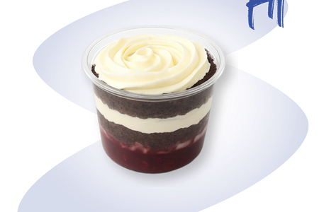 Трайфл с шоколадом и брусникой