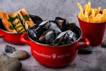 Мидии в сливочно-сырном соусе