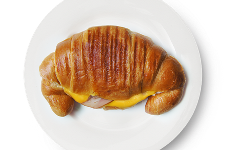 Гриль-круассан с индейкой и сыром Чеддер