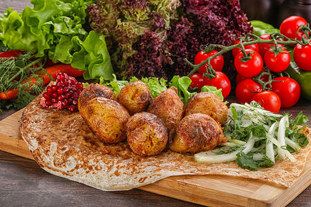 Картофель на мангале