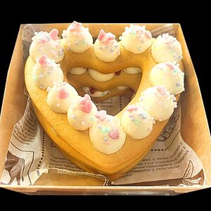 Бенто-торт Медовое сердце