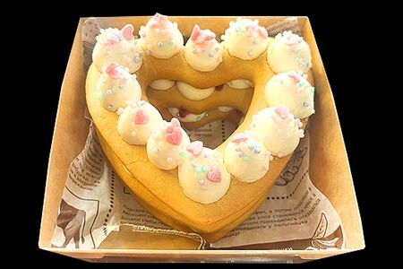 Бенто-торт Медовое сердце