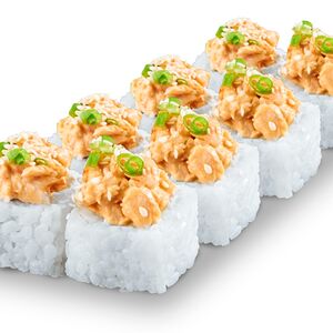 Ролл Вулкан с креветкой