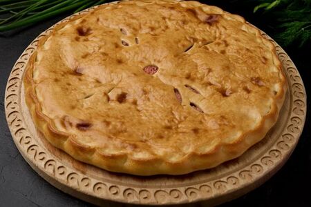 Осетинский пирог с говядиной и капустой