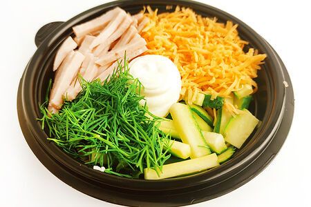 Салат с ветчиной