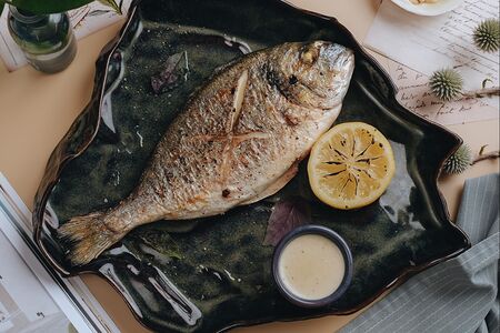 Дорадо на гриле