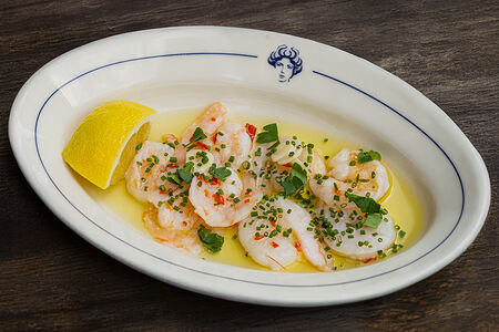 Креветки в чесночном масле 