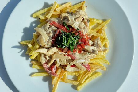 Сковородка с телятиной 