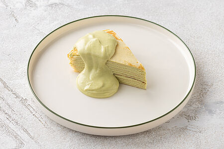 Блинный фисташковый торт