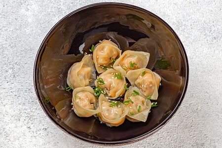 Вонтоны с семгой