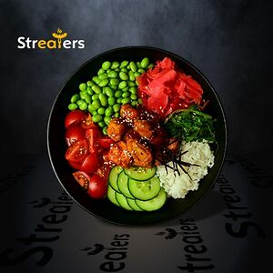 Поке с хрустящей курочкой