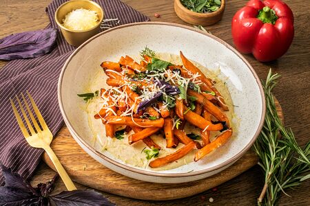 Батат фри с трюфельным соусом