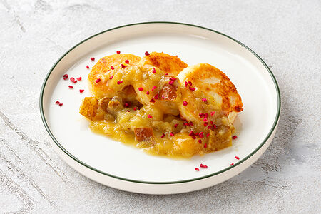 Сырники с садовой грушей