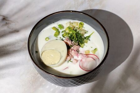 Окрошка на кефире