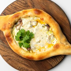 Хачапури чкмерули с куриным филе