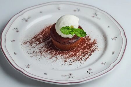 Горячий шоколадный флан