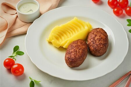 Котлеты говяжьи с картофельным пюре