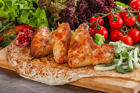 Шашлык из куриных крыльев