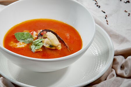 Итальянский суп с морепродуктами