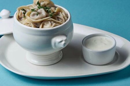 Пельмени с лососем 