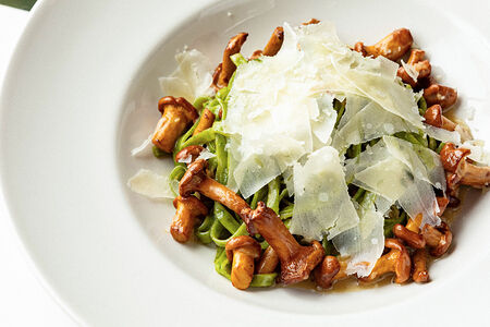 Тальятелле с лисичками