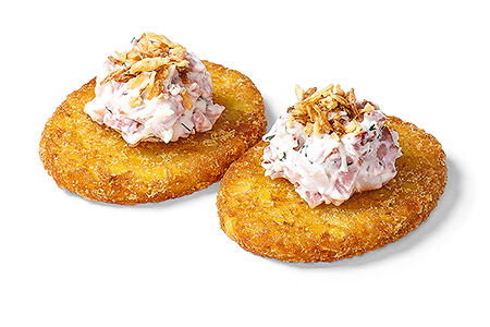 Двойной хашбраун с беконом