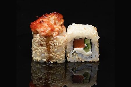 Запеченные роллы с угрем