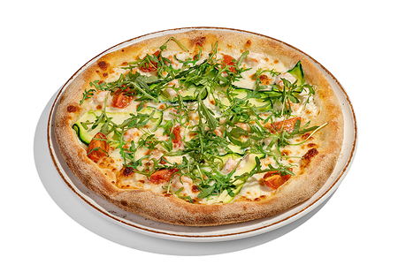 Пицца с креветками