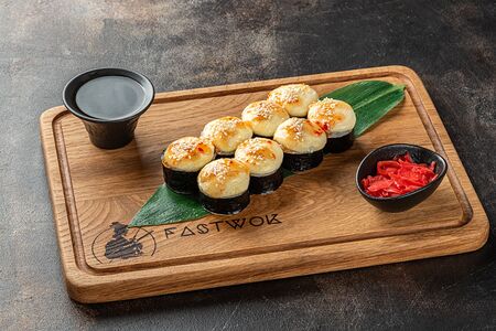 Запечённый с креветкой