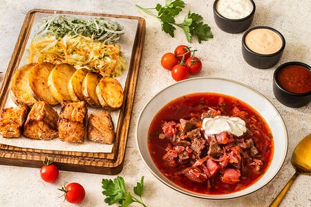 Ланч с карбонадом