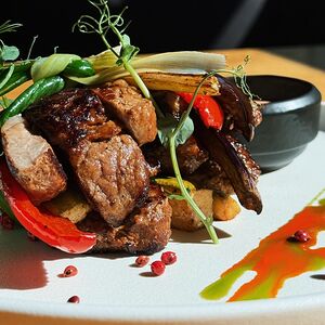 Свинина с овощами