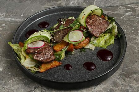 Салат Теплый с говядиной