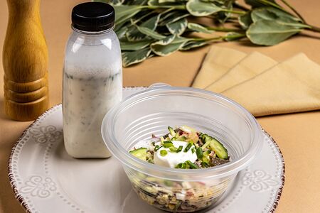 Окрошка с говядиной