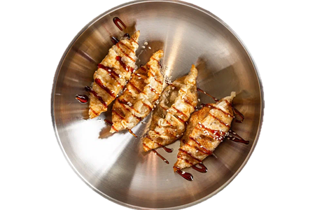 Дамплинги с курицей и креветкой