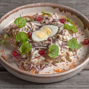 Салат Гнездо перепелки