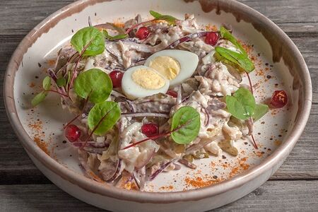 Салат Гнездо перепелки