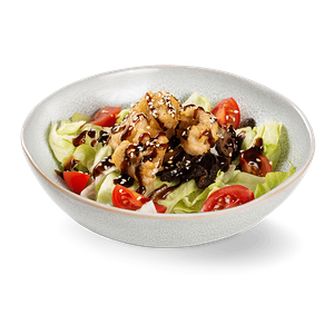 Салат С осьминогами в темпуре