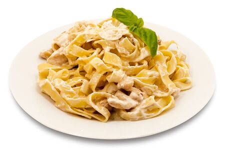 Фетучини с цыпленком