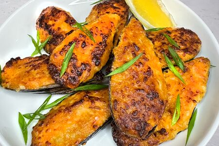 Мидии запеченные 