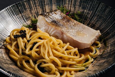 Волжский судак с домашней пастой