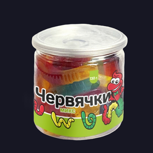 Мармелад жевательный Червячки микс