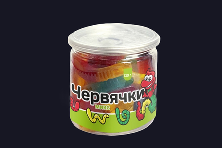 Мармелад жевательный Червячки микс