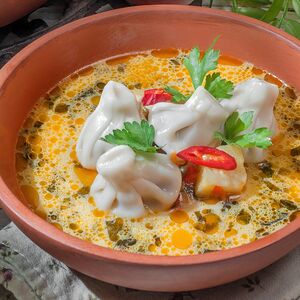 Суп с хинкали