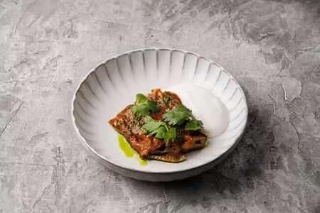 Запеченный острый баклажан