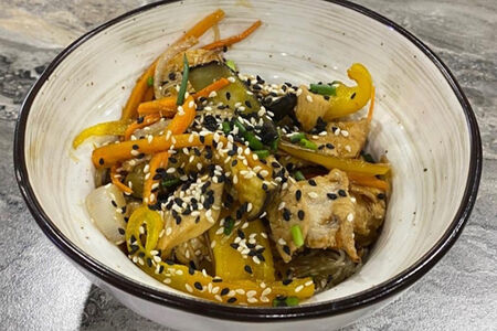 Фунчоза со свининой