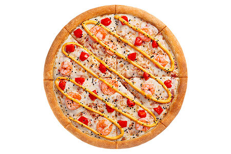 Пицца с креветками 25 см