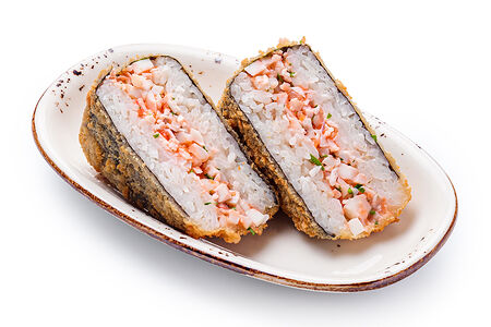 Онигири с кальмаром в темпуре