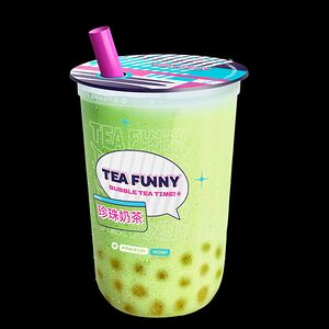 Фьюжн-шейк Мелония с кусочками зеленое яблоко М