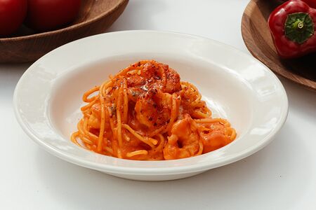 Спагетти с аргентинскими креветками