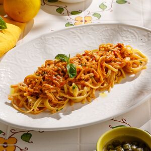 Тальолини с крабом